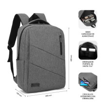 foto de MOCHILA SUBBLIM CITY BACKPACK 15,6 GREY