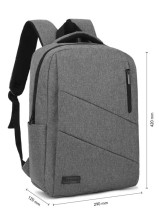 foto de MOCHILA SUBBLIM CITY BACKPACK 15,6 GREY