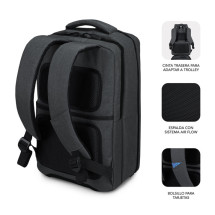 foto de MOCHILA SUBBLIM TRAVELLER AIRPADDING BACKPACK 15,6 GREY