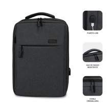 foto de MOCHILA SUBBLIM TRAVELLER AIRPADDING BACKPACK 15,6 GREY