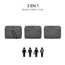 foto de FUNDA PORTATIL SUBBLIM BUSINESS LAPTOP SLEEVE 15,6 GREY