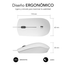 foto de RATON SUBBLIM BUSINESS SILENCIOSO 1200 DPI BLANCO USB
