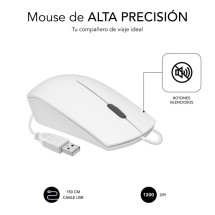foto de RATON SUBBLIM BUSINESS SILENCIOSO 1200 DPI BLANCO USB