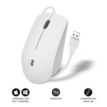 foto de RATON SUBBLIM BUSINESS SILENCIOSO 1200 DPI BLANCO USB
