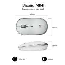 foto de RATON SUBBLIM MINI SILVER RF INALAMBRICO PILAS