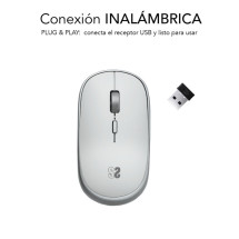 foto de RATON SUBBLIM MINI SILVER RF INALAMBRICO PILAS