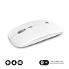 foto de RATON SUBBLIM DUAL FLAT MOUSE WHITE RECHARGEABLE