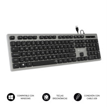 foto de TECLADO SUBBLIM WIRED ERGO KEYS SILENT FLAT HQ USB GREY