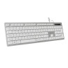 foto de TECLADO USB SUBBLIM WIRED ERGO KEYS SILENT FLAT HQ SILVER USB