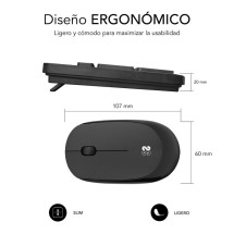 foto de COMBO TECLADO RATON SUBBLIM BUSINESS SLIM SILENCIOSO RF INALAMBRICO NEGRO