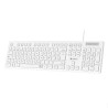 foto de TECLADO SUBBLIM BUSINESS SLIM SILENCIOSO USB BLANCO
