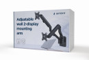 foto de AJUSTABLE WALL DISPLAY MOUNTING ARM UP TO 27? 7 KG  GEMBIRD
