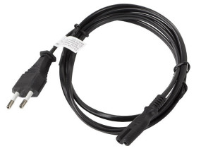 foto de CABLE LANBERG DE ALIMENTACION OCHO CEE 7/16 A IEC320 C7  NEGRO 3M
