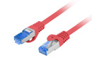 foto de CABLE RED LANBERG LATIGUILLO CAT.6A S/FTP LSZH CCA 0.25M ROJO FLUKE PASSED