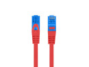 foto de CABLE RED LANBERG LATIGUILLO CAT.6A S/FTP LSZH CCA 1M ROJO FLUKE PASSED