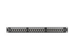 PATCH PANEL LANBERG 24 PUERTOS 1U 19 CAT.6 SFTP NEGRO