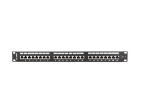 foto de PATCH PANEL LANBERG 24 PUERTOS 1U 19 CAT.6 SFTP NEGRO