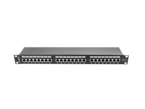foto de PATCH PANEL LANBERG 24 PUERTOS 1U 19 CAT.6 SFTP NEGRO