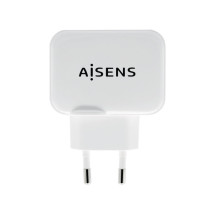 foto de CARGADOR USB 17W AISENS 5V 3.4A 2xUSB CON CONTROL AI BLANCO