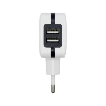 foto de CARGADOR USB 17W AISENS 5V 3.4A 2xUSB CON CONTROL AI BLANCO