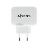 foto de CARGADOR USB 17W AISENS 5V 3.4A 2xUSB CON CONTROL AI BLANCO