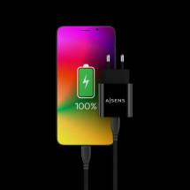 foto de CARGADOR USB-C AISENS PD3.0 1 PUERTO 1xUSB-C 20W NEGRO