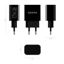 foto de CARGADOR USB-C AISENS PD3.0 1 PUERTO 1xUSB-C 20W NEGRO