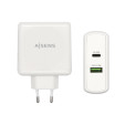 CARGADOR 48W AISENS 1xUSB-C PD3.0 30W 1xUSB-A QC3.0 18W BLANCO