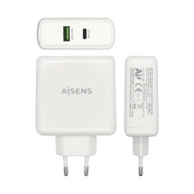 foto de CARGADOR 48W AISENS 1xUSB-C PD3.0 30W 1xUSB-A QC3.0 18W BLANCO