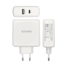 foto de AISENS CARGADOR 57W 1xUSB-C PD3.0 45W 1xUSB-A 5V 2.4A 12W BLANCO