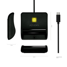 foto de LECTOR DNI-TARJETAS AISENS TARJETA INTELIGENTE DNI USB-C NEGRO