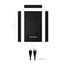 foto de CARCASA HDD AISENS ASE-2523B 2.5 NEGRA