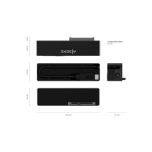 foto de ADAPTADOR AISENS SATA A USB-C USB 3.0 3.1 GEN1 2.5 3.5 NEGRO