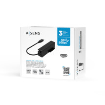 foto de ADAPTADOR AISENS SATA A USB-C USB 3.0 3.1 GEN1 2.5 3.5 NEGRO