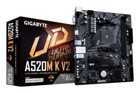 foto de PLACA BASE GIGABYTE A520M K V2 AM4 MATX 2XDDR4