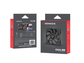 foto de GENESIS Oxal 120 Carcasa del ordenador Ventilador 12 cm Negro 1 pieza(s)