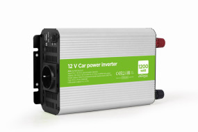 foto de INVERSOR DE CORRIENTE GEMBIRD  PARA COCHE DE 12 V 1200 W