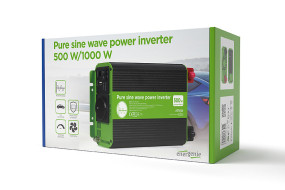 foto de INVERSOR CORRIENTE DC-AC GEMBIRD  COCHE DE ONDA SINUSOIDAL PURA DE 12 V 500 W
