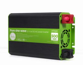 foto de INVERSOR CORRIENTE DC-AC GEMBIRD  COCHE DE ONDA SINUSOIDAL PURA DE 12 V 500 W