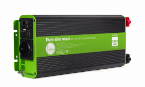 foto de INVERSOR CORRIENTE DC-AC GEMBIRD COCHE DE ONDA SINUSOIDAL PURA DE 12 V 1000 W