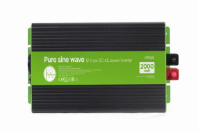 foto de INVERSOR CORRIENTE DC-AC GEMBIRD  COCHE DE ONDA SINUSOIDAL PURA DE 12 V 2000 W