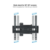 foto de SOPORTE PARED PANTALLAS 32-55 GIRA INCLI NEGRO