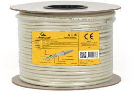 foto de CABLE RED CAT6 FTP GEMBIRD PREMIUM CCA SOLIDO ECA 100 M