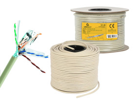 foto de CABLE RED CAT6 FTP GEMBIRD PREMIUM CCA SOLIDO ECA 100 M