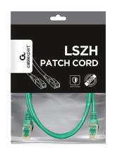 foto de CABLE RED S-FTP GEMBIRD CAT 6A LSZH VERDE 1 M