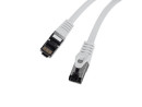 foto de CABLE RED LANBERG LATIGUILLO CAT.8.1 S/FTP LSZH CU 0.25M GRIS FLUKE PASSED