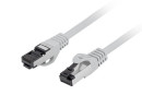 foto de CABLE RED LANBERG LATIGUILLO CAT.8.1 S/FTP LSZH CU 2M GRIS FLUKE PASSED