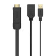foto de CONVERSOR AISENS ACTIVO HDMI 2.0 A/M USB A/M DISPLAYPORT/H 10CM