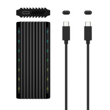 foto de CARCASA HDD AISENS ASM2-RGB012B M.2 NEGRA