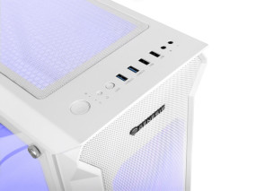 foto de CAJA GAMING GENESIS IRID 505 ARGB V2 ATX MEDIATORRE 2XUSB3.0/2.0 BLANCA SIN PSU
